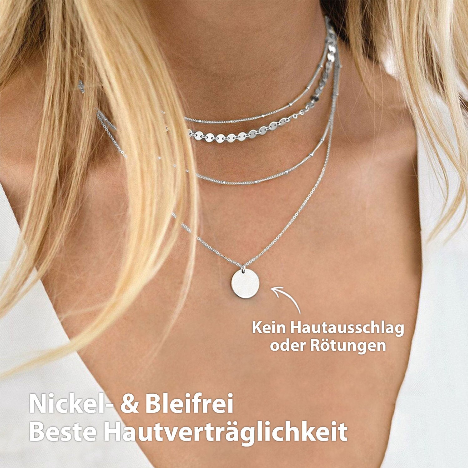 Ensemble collier BonnySydney argent