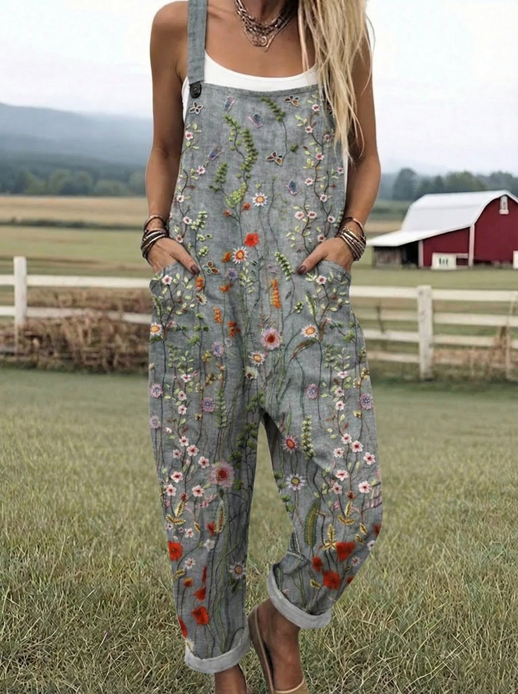 LS™ | Pantaloni da Giardino Stampati Comfort Fit