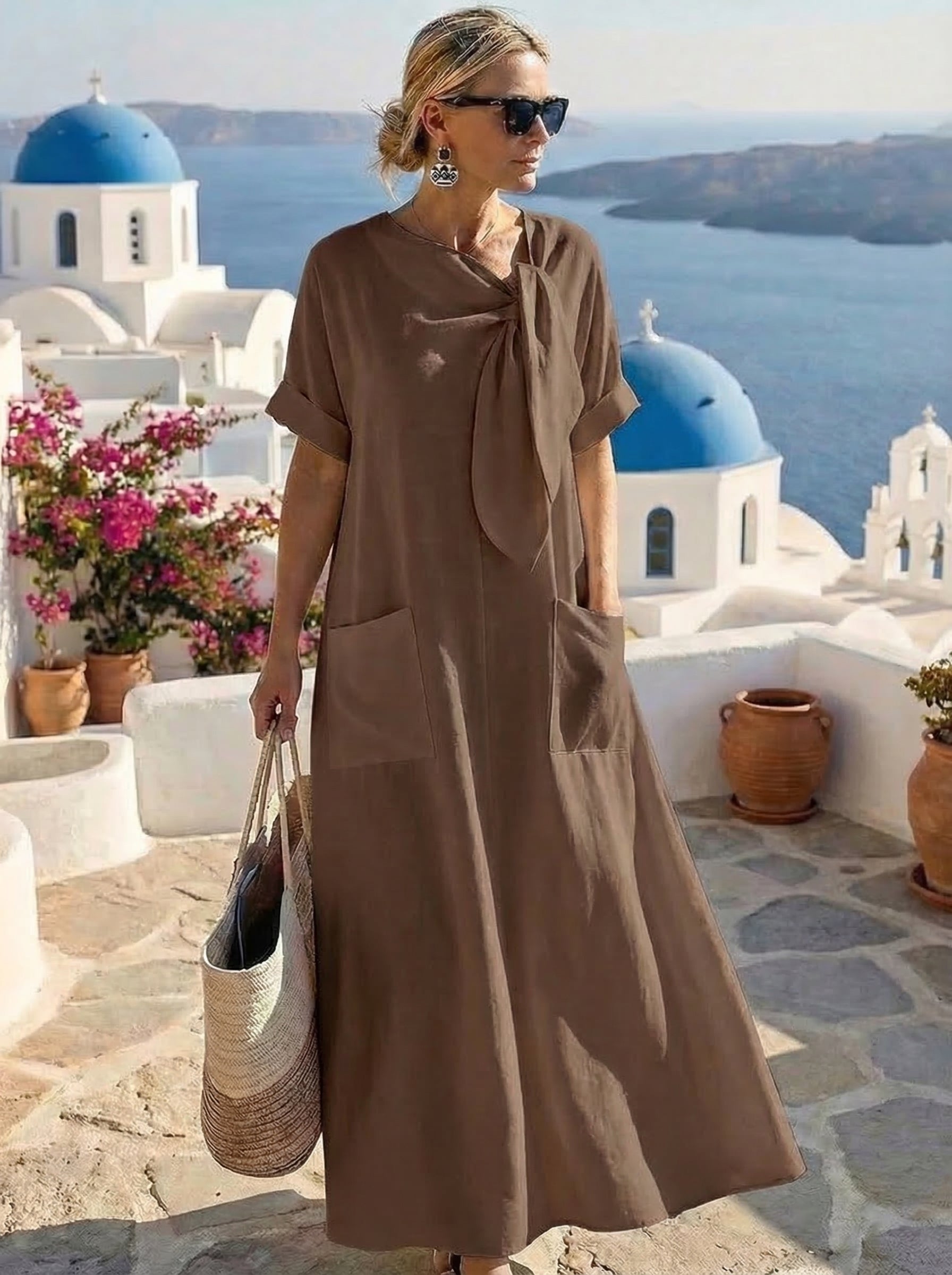 Fleur™ Abito Elegante avec sac
