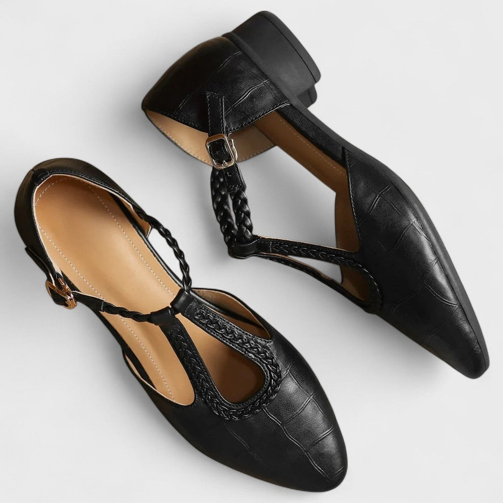 Safia – Ballerine orthopédique en cuir