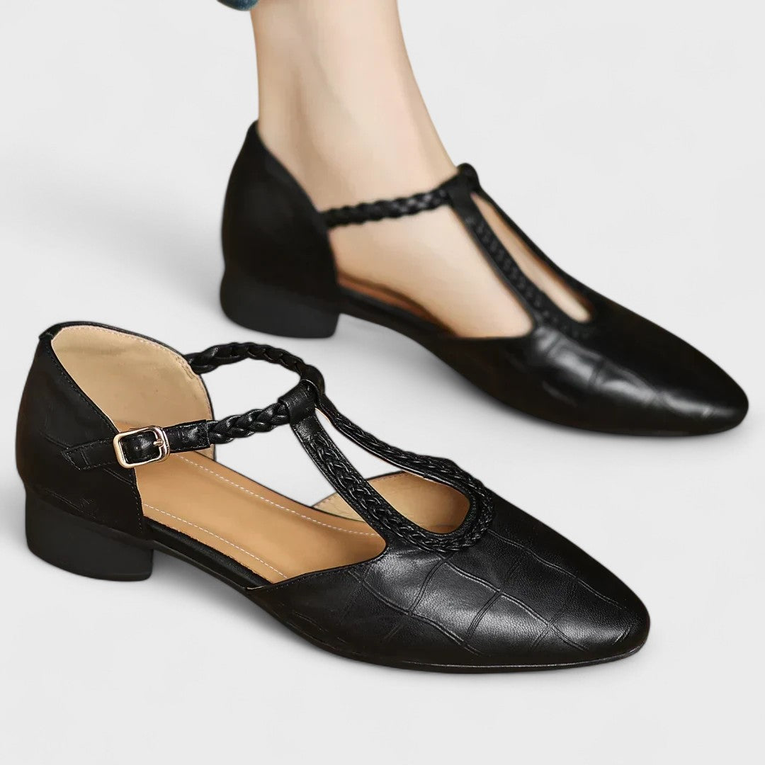 Safia – Ballerine orthopédique en cuir