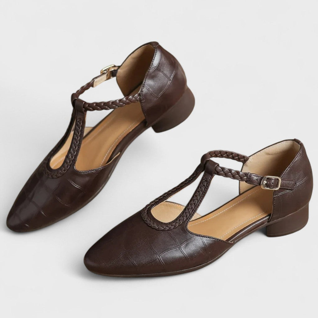 Safia – Ballerine orthopédique en cuir