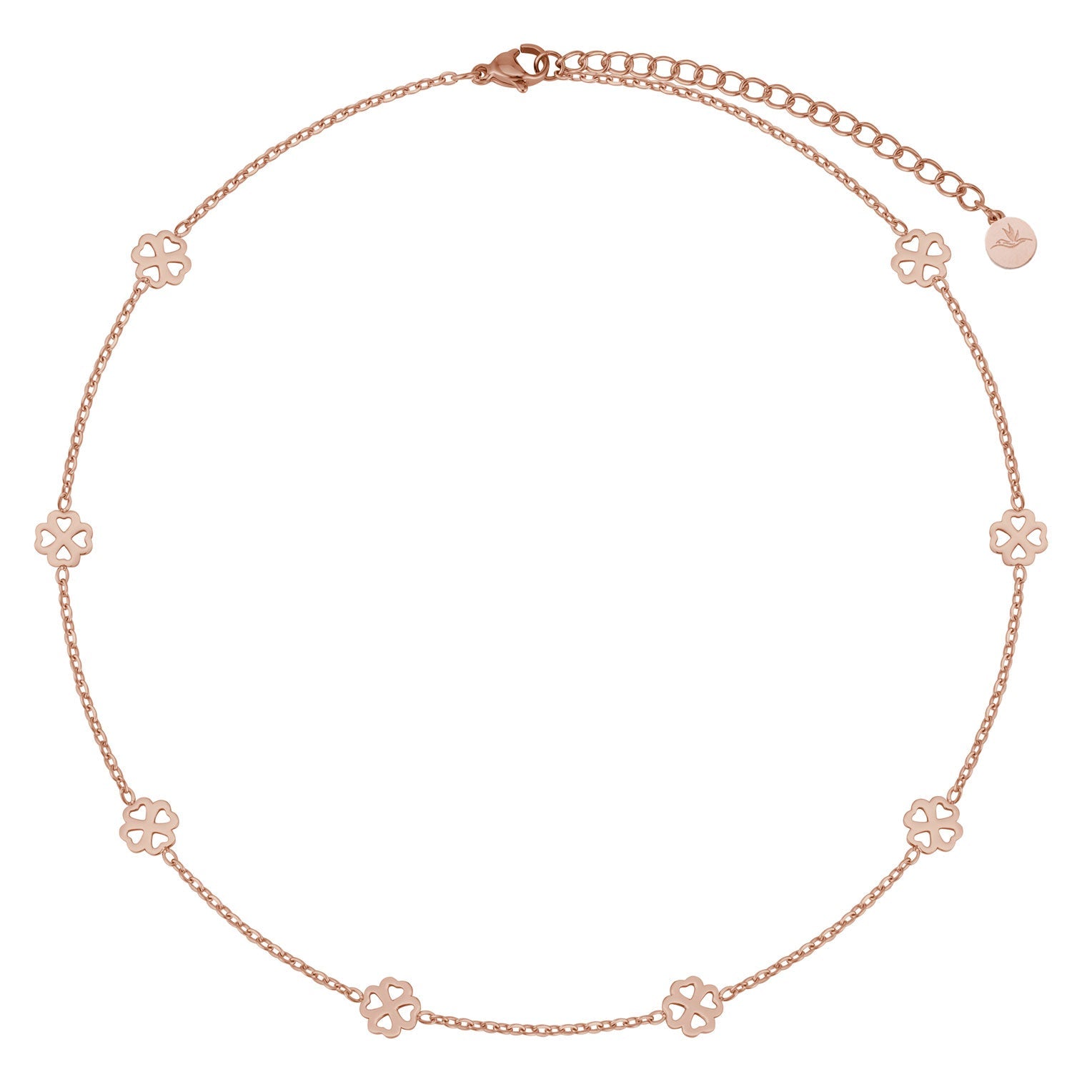 BonnyBliss collier trèfle rose