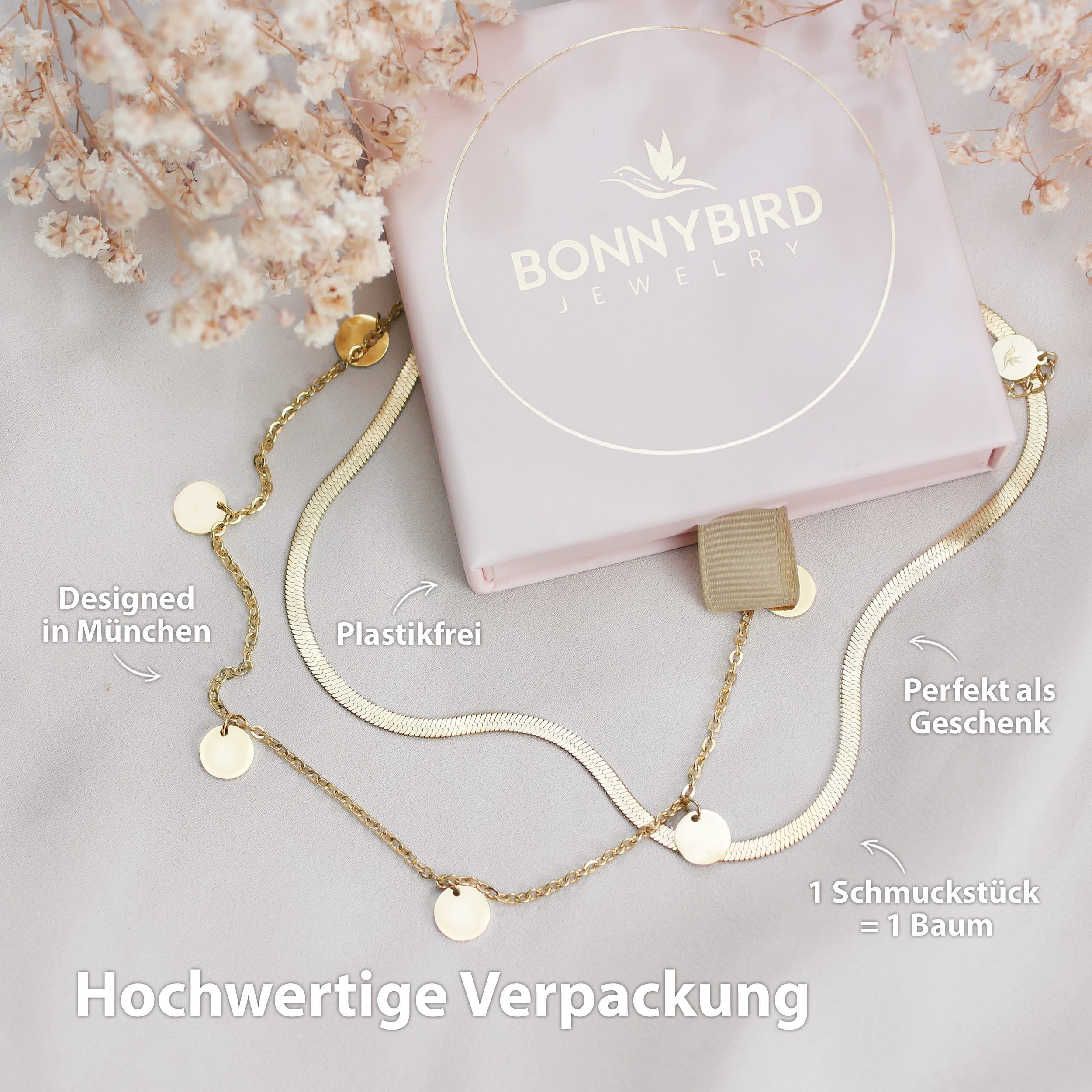 Collier BonnyCoin avec plaques d'or