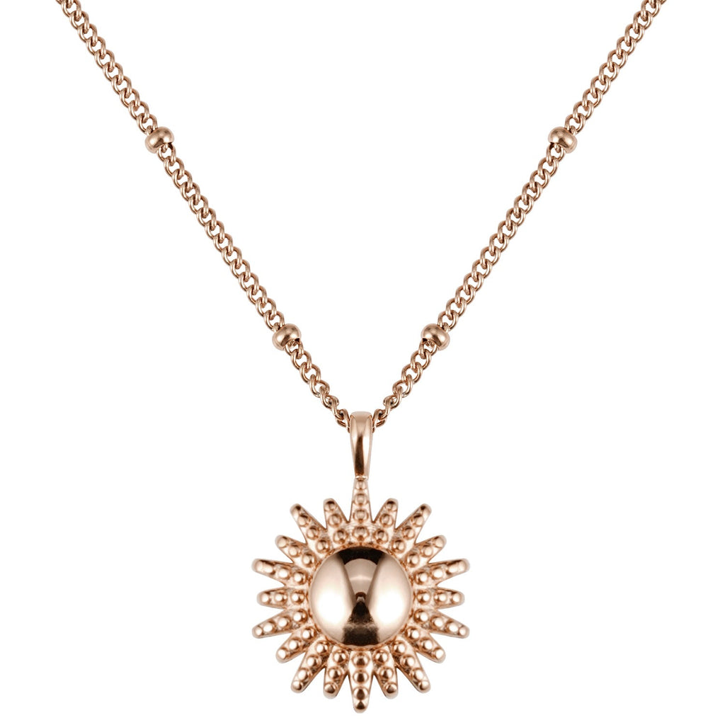 BonnySun collier soleil or rose