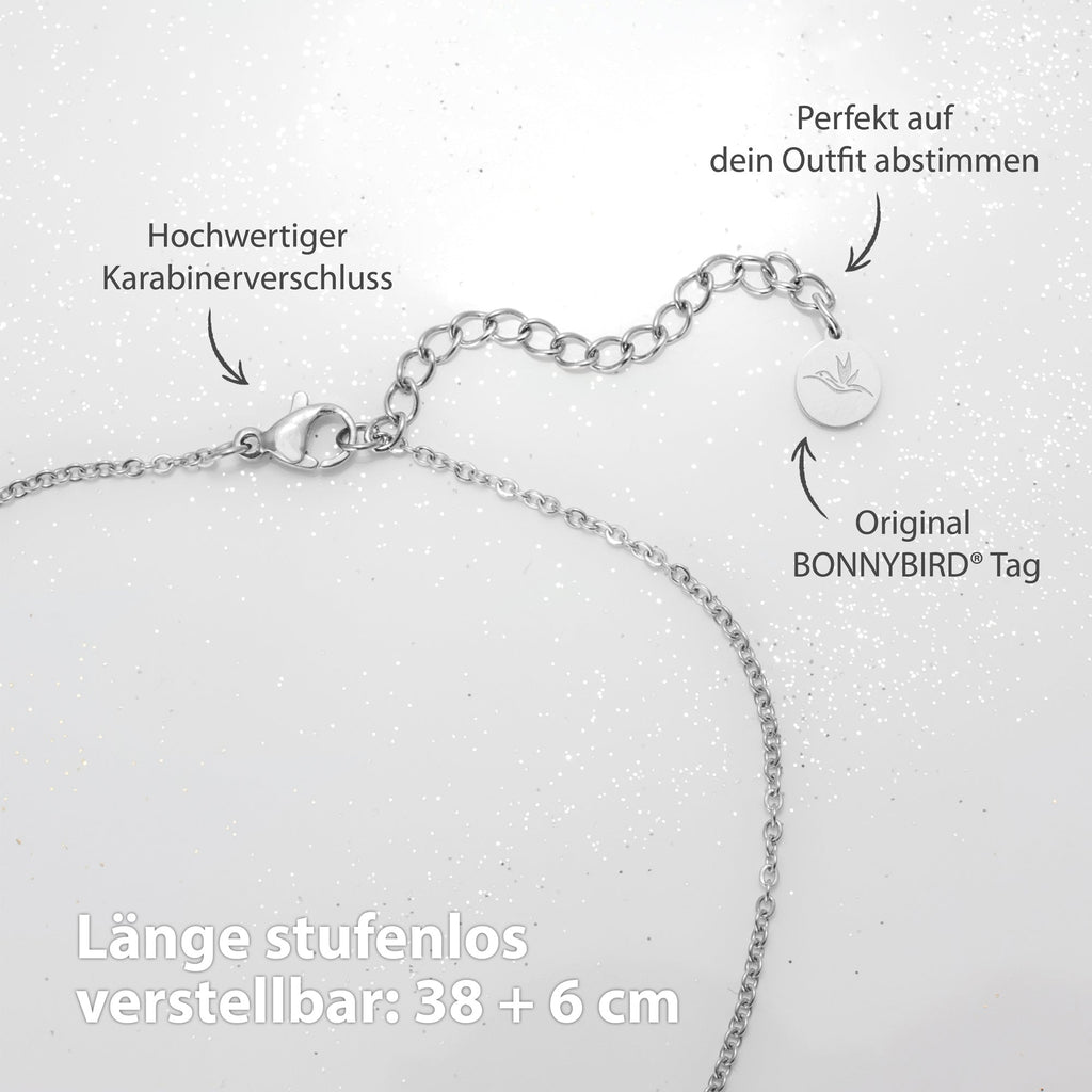 Collier BonnyDiamonds avec 8 pierres argent