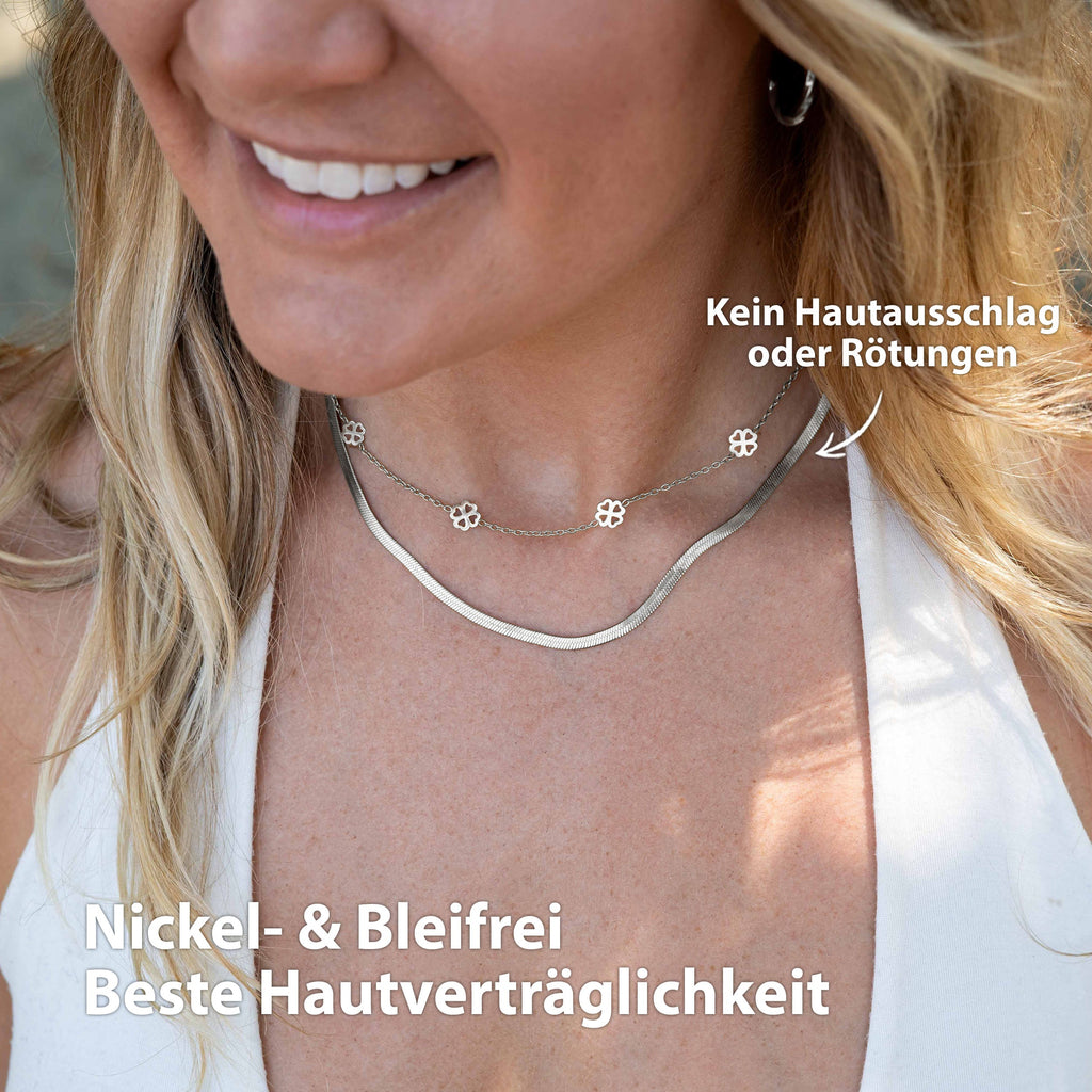 BonnyBliss collier trèfle argent
