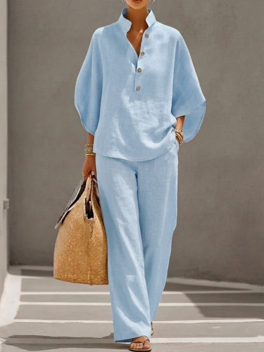 Aurélia™ | Costume deux pièces Palazzo