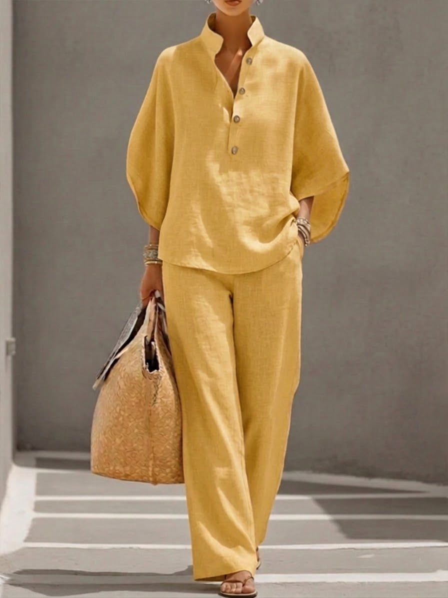 Aurélia™ | Costume deux pièces Palazzo