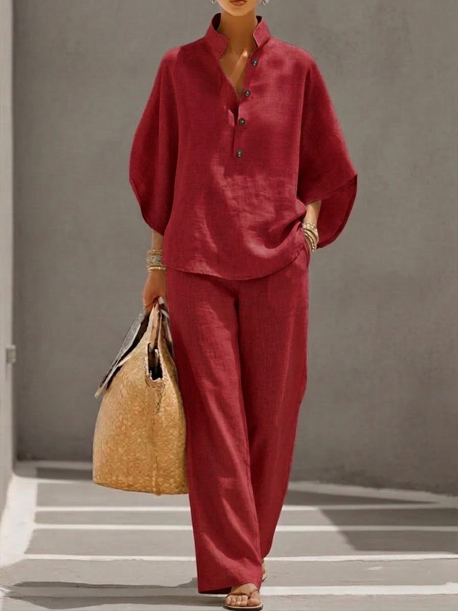 Aurélia™ | Costume deux pièces Palazzo