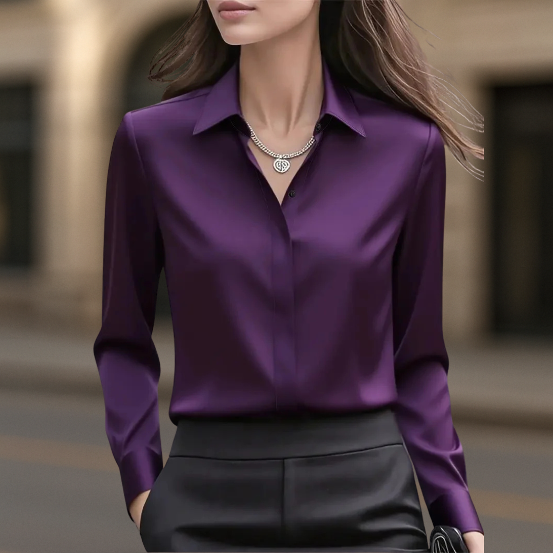 Chemisier boutonné chic et intemporel pour femme à Paris