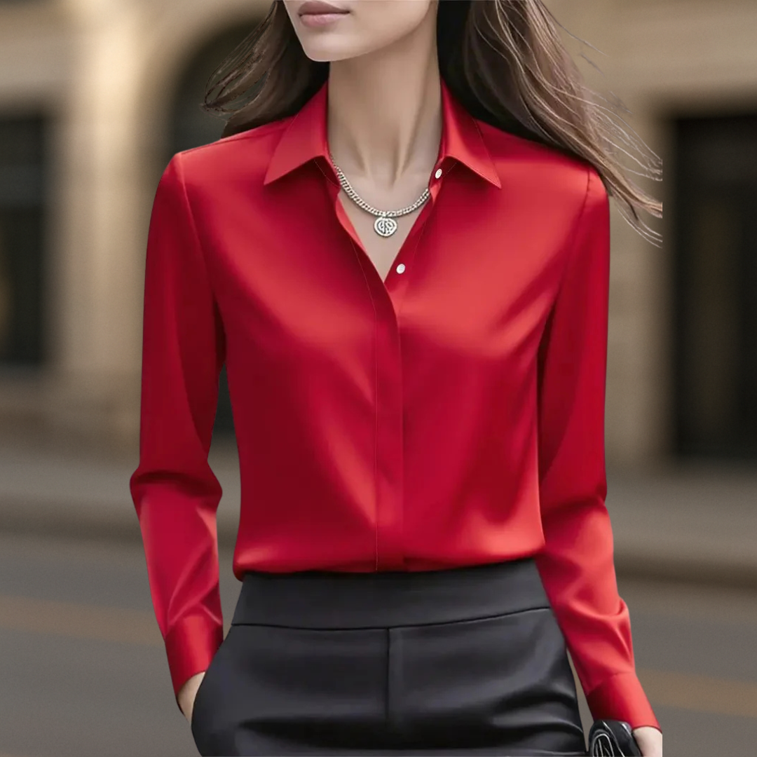 Chemisier boutonné chic et intemporel pour femme à Paris