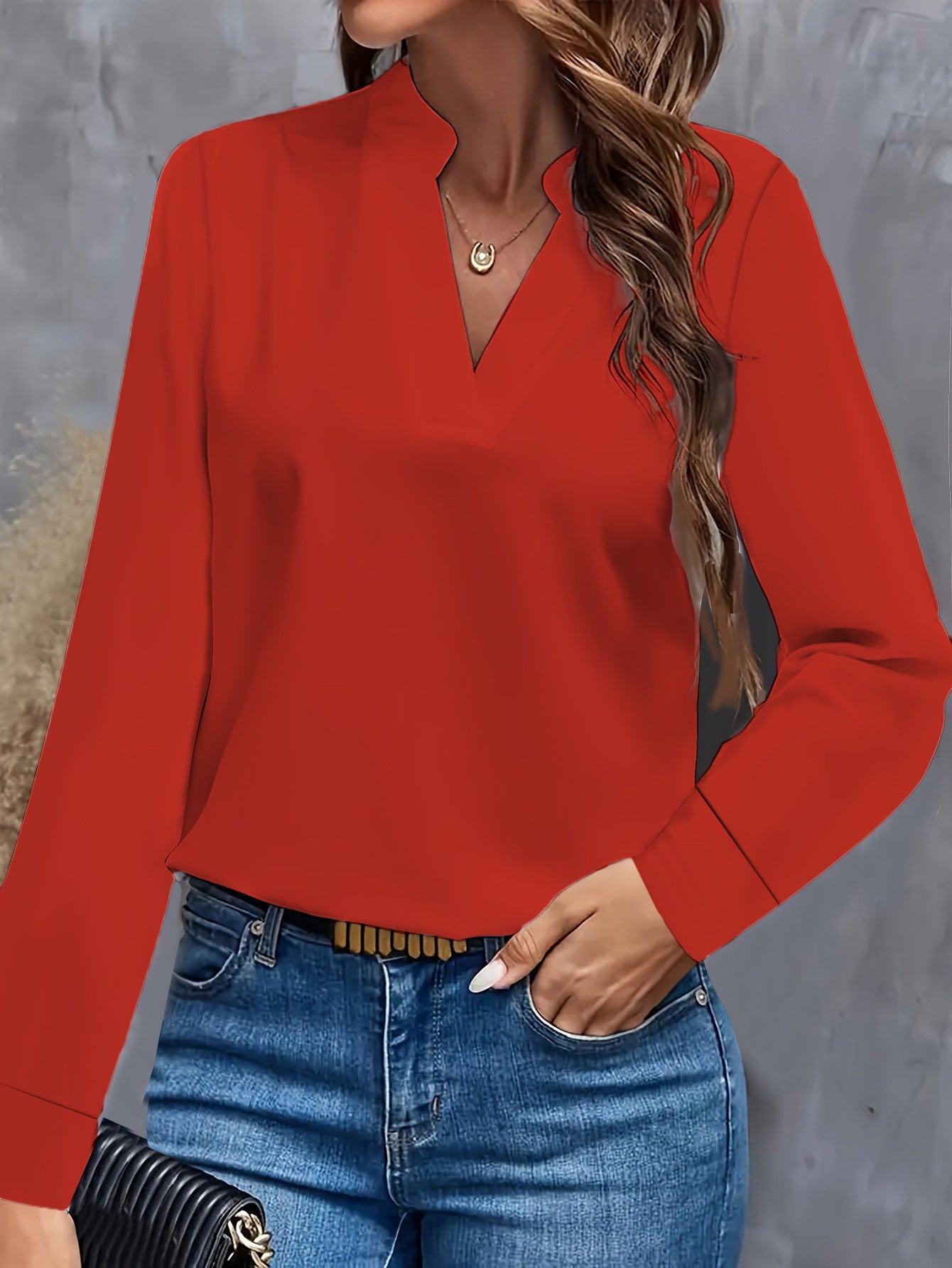 Chemisier femme Alexandra Elegant avec col en V
