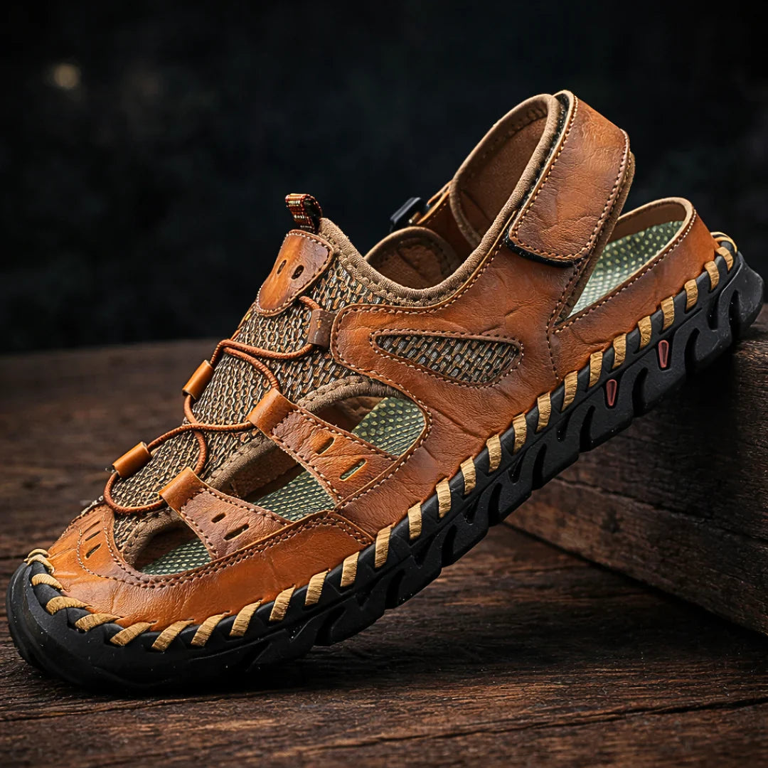 Steinsee | Komfort-Ledersandalen