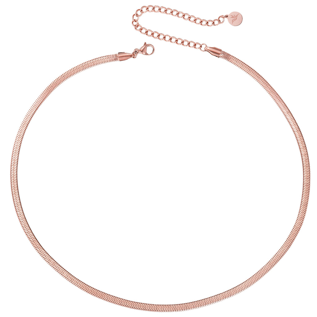 BonnySnake chaîne serpent rose