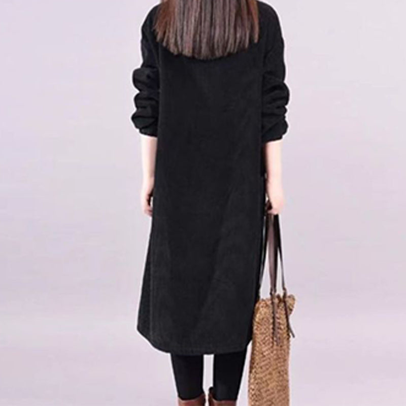 Cocoon Winter-Strickkleid