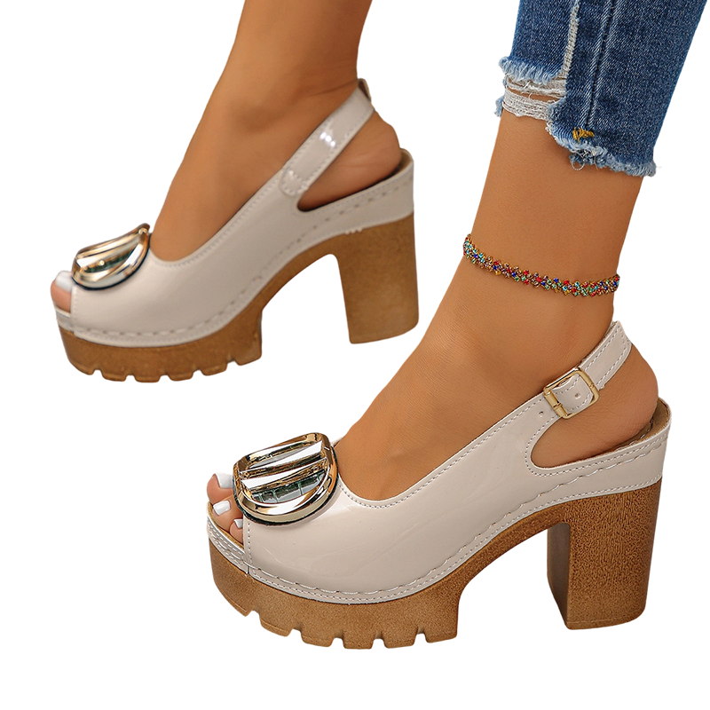 Alessia - Chaussure chaîne à bout ouvert