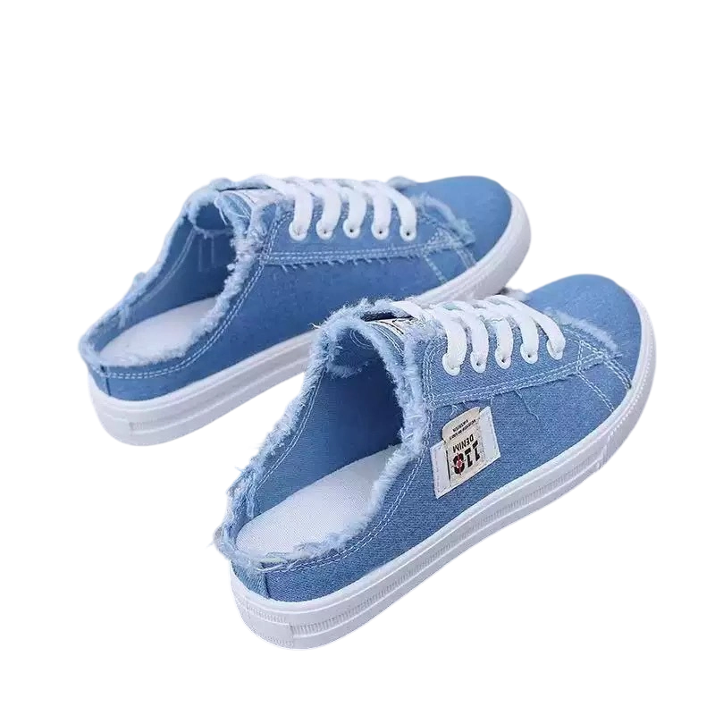 Livia - Baskets mules en denim