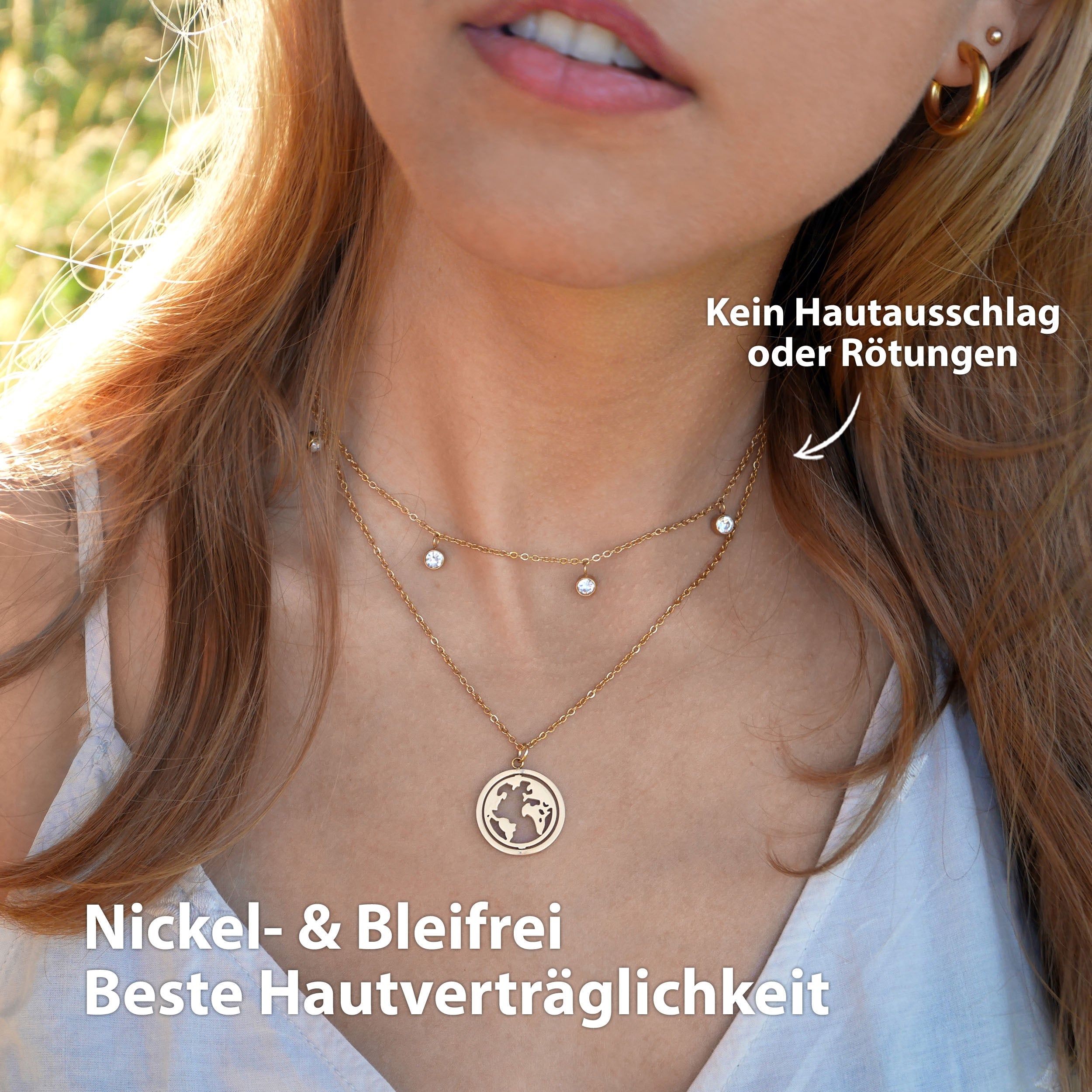Collier BonnyDiamonds avec 8 pierres en or