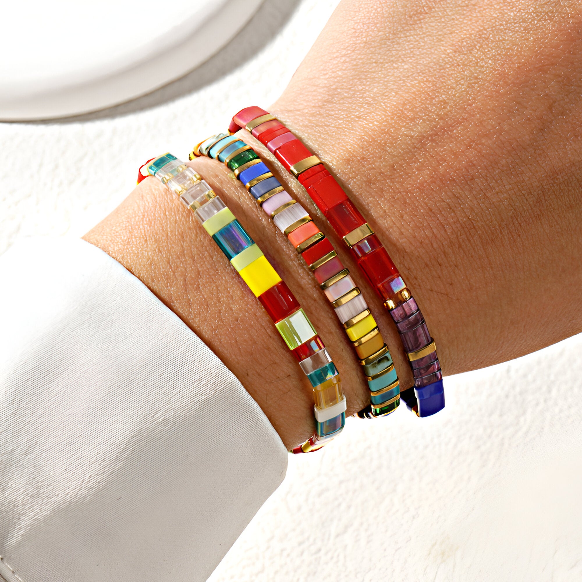 Bracelet perlé RainbowShine™