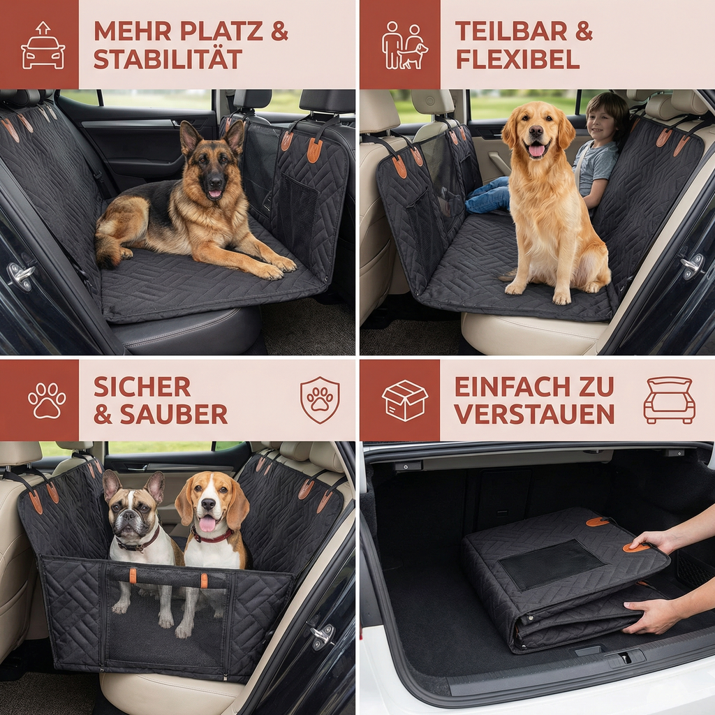 Protection de siège pour chien haut de gamme