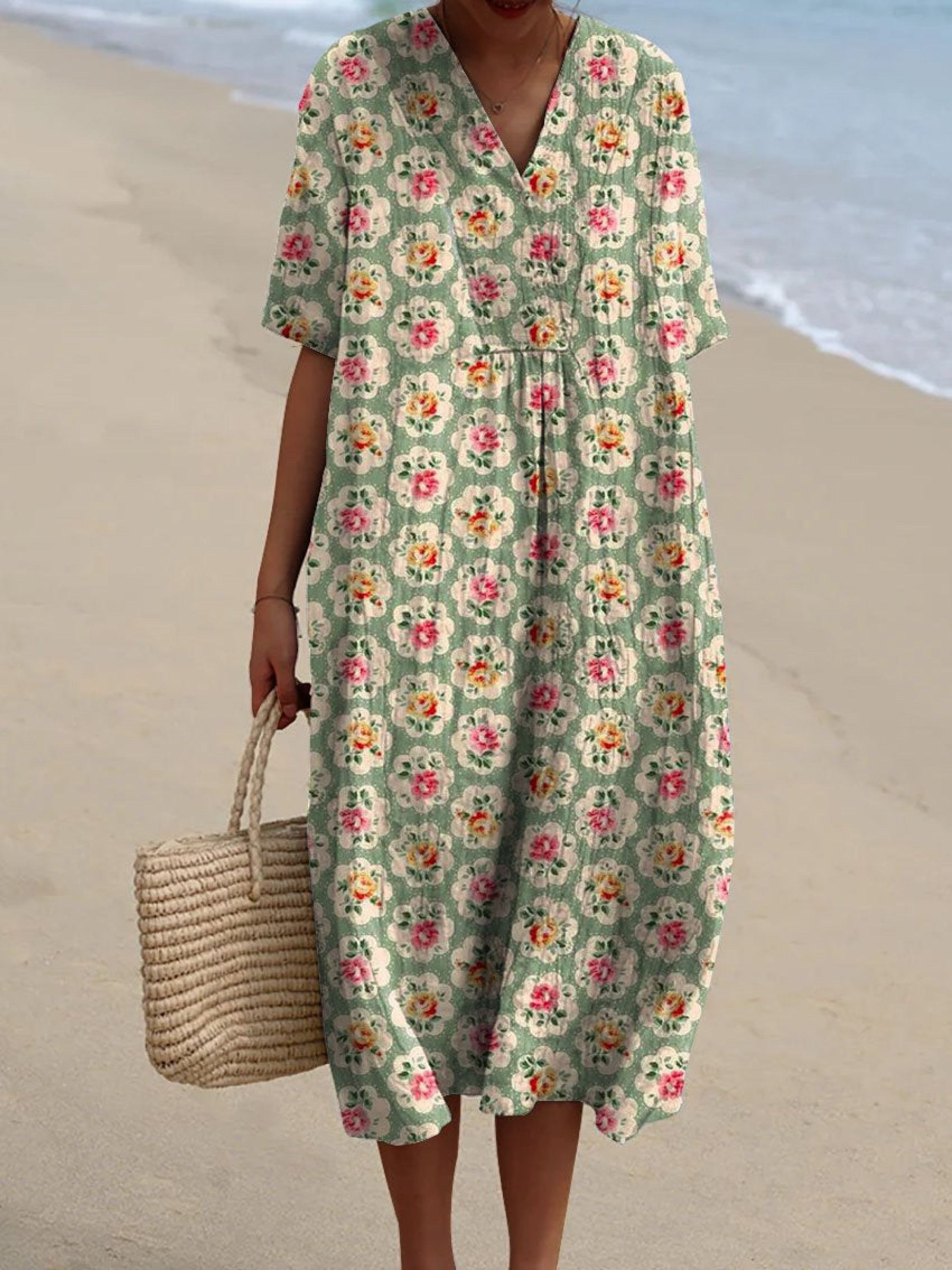 Femke - robe fleurie vintage